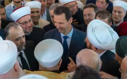 رئيس سوريا بشار الأسد يؤدي صلاة عيد الأضحى