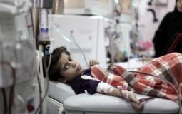 طفلة في احدى مستشفيات غزة - أرشيف -