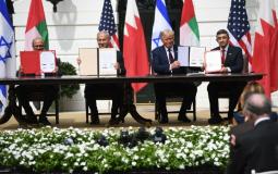 خلال توقيع اتفاق البحرين والإمارات مع إسرائيل