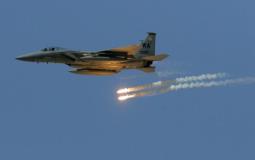 طائرة اف16 إسرائيلية تقصف غزة- أرشيفية