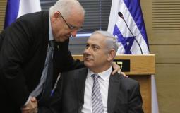 بنيامين نتنياهو والرئيس الاسرائيلي رؤوف ريفلين - إرشيفية -