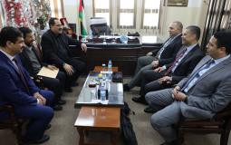 لقاء الوفد الأمني المصري مع وزير التربية صبري صيدم