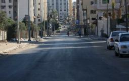شوارع غزة في ظل حالة الحظر 