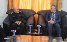 خلال زيارة الدفاع المدني لوكيل وزارة العدل بغزة