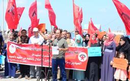 وقفة احتجاجية في غزة ضد استهداف الصيادين