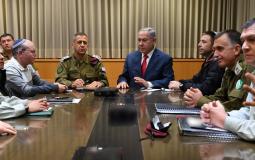 نتنياهو يعقد جلسة مشاورات أمنية بعد إطلاق صواريخ من غزة