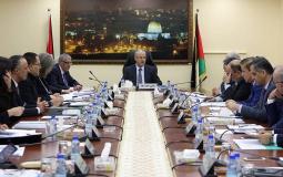 جلسة مجلس الوزراء الفلسطيني في رام الله