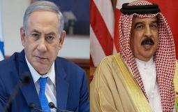 ملك البحرين حمد بن عيسى آل خليفة ورئيس الوزراء الإسرائيلي بنيامين نتنياهو