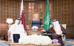 أمير قطر والملك سلمان بن عبد العزيز - أرشيف