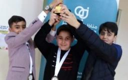 طلاب المدرسة الفلسطينية في قطر