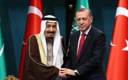  الرئيس التركي رجب طيب أردوغان، والعاهل السعودي الملك سلمان بن عبد العزيز
