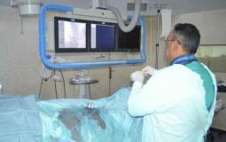 عمليات القسطرة في مستشفيات غزة  ارشيف