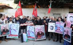 لجنة الأسرى للشعبية في غزة تنظم وقفة إسنادية مع المضربين والإداريين والمرضى