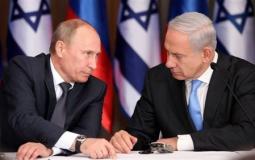 الرئيس الروسي فلاديمير بوتين ورئيس الوزراء الاسرائيلي بنيامين نتنياهو