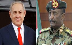 رئيس مجلس السيادة السوداني  ورئيس الوزراء الإسرائيلي