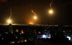 اطلاق قنابل انارة شرق غزة - ارشيفية