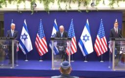 نتنياهو خلال مؤتمر صحفي مع كوشنير