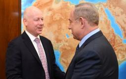 رئيس الوزراء الاسرائيلي خلال لقاء سابق مع مبعوث ترامب غرينبلات