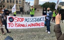 وقفة في بروكسل للمطالبة برفع الحصار عن غزة في ظل جائحة كورونا