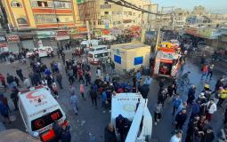 من مكان حادثة حريق النصيرات