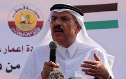 السفير محمد العمادي رئيس اللجنة القطرية لإعمار غزة -ارشيف-
