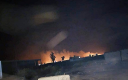 سقوط صواريخ على معسكر التاجي في العراقتعبيرية 