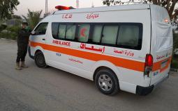 سيارة إسعاف فلسطينية في غزة
