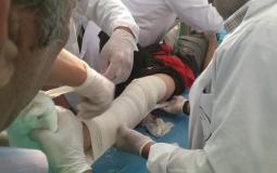 احد المصابين في مسيرات العودة 