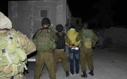 اعتقال قوات الاحتلال لفلسطينيين