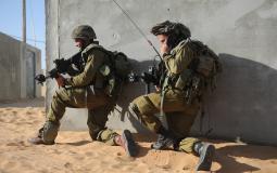 الجيش الاسرائيلي خلال تدريبات قرب غزة - ارشيفية