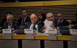 محمد اشتية في اجتماع المانحين