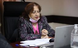 الدكتورة مي كيلة - وزيرة الصحة الفلسطينية