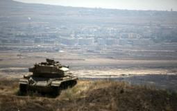 دبابة إسرائيلية في الجولان - ارشيف