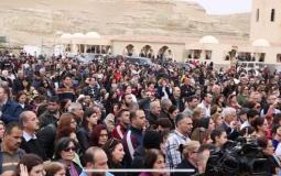 استقبال رسمي وشعبي حاشد للبطريرك ثيوفيلوس احتفالاً بعيد الغطاس