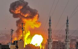 جيش الاحتلال يقصف غزة أمس