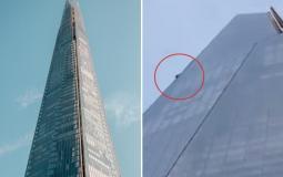 رجل يتسلق واجهة ناطحة سحاب على ارتفاع 310 أمتار