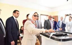 وزيرة الصحة المصرية تشارك في الاستفتاء على التعديلات الدستورية 2019