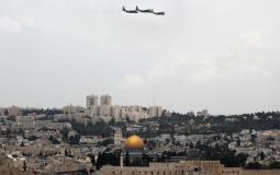طائرات إسرائيلية فوق القدس  - ارشيفية -