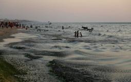 تلوث بحر غزة