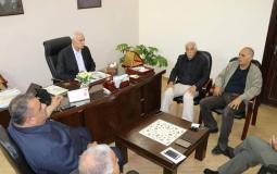 الحاج إسماعيل يلتقي بمحافظي محافظات قطاع غزة