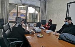 لقاء وزارة العمل مع جمعية الخريجات في غزة 