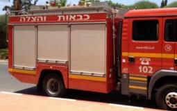 اندلاع حريق داخل حافلة ركاب في حيفا