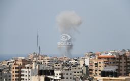 قصف اسرائيلي غرب غزة