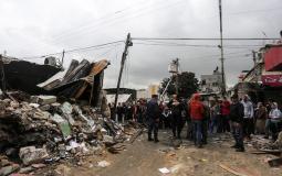 حريق النصيرات وسط قطاع غزة