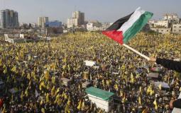 مهرجان لحركة فتح في غزة -ارشيف-