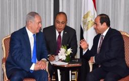 لقاء سابق جمع الرئيس المصري عبد الفتاح السيسي ورئيس الوزراء الإسرائيلي بنيامين نتنياهو 
