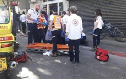 حيفا : نقل عامل مصاب بطائرة مروحية إلى مستشفى رمبام 