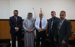 غزة: النائب أبو راس يلتقي رئيس المجلس الأعلى للقضاء