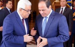 الرئيس المصري عبد الفتاح السيسي ونظيره الفلسطيني محمود عباس