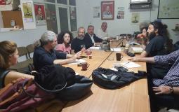 قيادة الجبهة الديمقراطية تستقبل وفدا من المعلمين اليونانيين